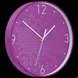 Zegar Leitz WOW, fioletowy 90150062