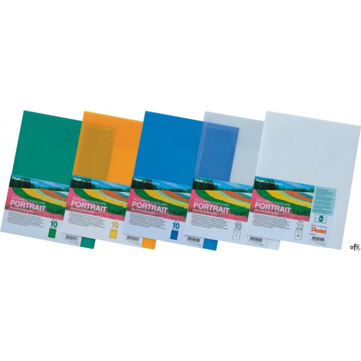 Koperta na dokumenty, pionowa transparentna DCD64-T PENTEL