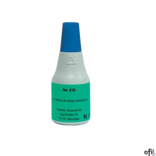 Tusz olejowy NORIS 210 metal niebieski 25ml do stempli metalowych NO210NI