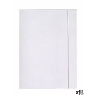 Teczka z gumką A3+ biała INTERDRUK