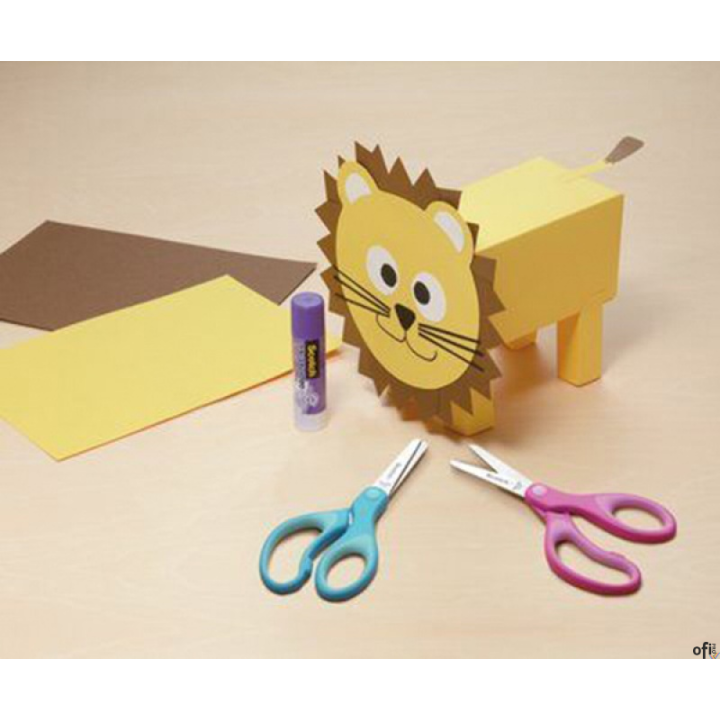 Nożyczki dla dzieci SCOTCH_ (1442B), zaokrąglone, 12cm, niebieskie i różowe