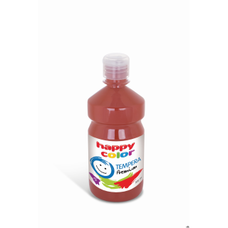 Farba tempera Premium 1000ml, ciemnobrązowy, Happy Color HA 3310 1000-75