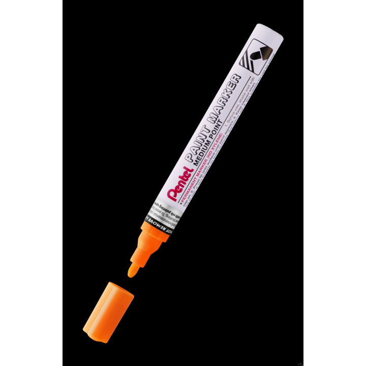 Marker olejowy Pentel średnia okrągła  końcówka,  MMP10-F pomarańczowy