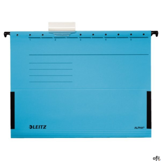 Teczki zawieszane z boczkami ALPHA, niebieski, Leitz 19860135