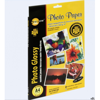 Papier fotograficzny laser błyszczący, 160 g/m, A4 20 arkuszy YELLOW ONE 150-1377