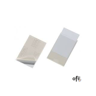 POCKETFIX Kieszonka samoprzylepna na wizytówki 93x62 mm, 100szt.  przezroczysta 837919 DURABLE