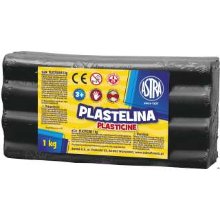 Plastelina Astra 1 kg czarna, 303111024
