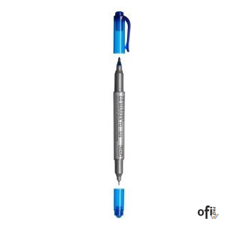 Pisak do CD, 2-stronny, końcówki cienkie 0,5 i 0,8mm, niebieski TO-320 Toma