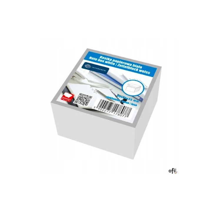 Bloczek kostka biały 8.5*8.5 INTERDRUK