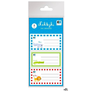 Naklejki na zeszyt B&B KIDS INTERDRUK 9389