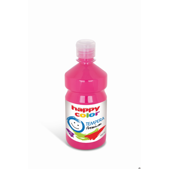 Farba tempera Premium 500ml, cyklamen, Happy Color HA 3310 0500-23