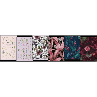 Zeszyt TOP 2000 SECRET GARDEN A4 60k 70g mix kratka z marginesem 400157945