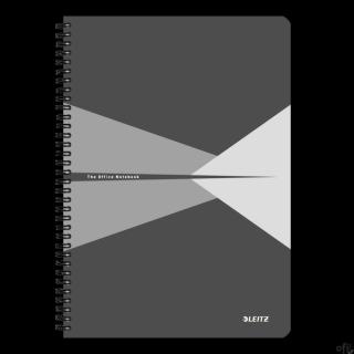 Kołonotatnik OFFICE PP A4 kratka szary 44950085 LEITZ