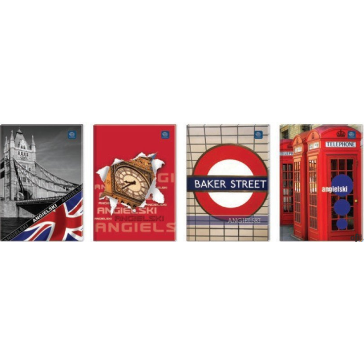 Brulion A5 80k J.ANGIELSKI INTERDRUK