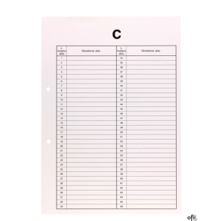 Przekładki do akt osobowych C BIURFOL DRU-055C