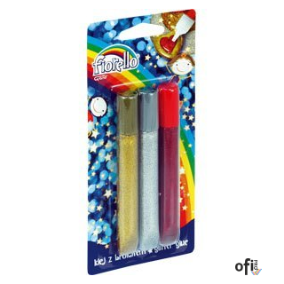 Klej brokatowy FIORELLO GR-BK13 3 kolory x13ml 170-2233