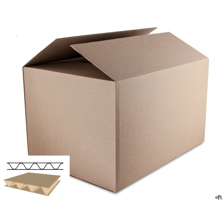 Karton wysyłkowy/klapowy DOTTS 452x320x263 410g. tektura 3-warstwy szara