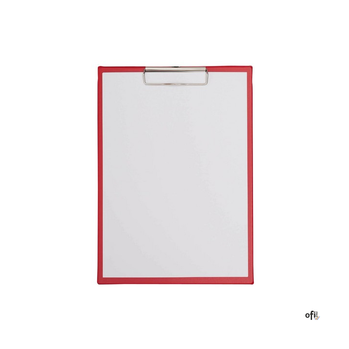 Podkładka Maul A4 z klipsem, powłoka plastikowa, czerwona (23352/25 ML)