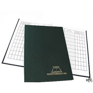 Nowy inkdeks ks 1320088 Księga korespondencyjna 300 k. zielona WARTA 1824-229-018 WARTA