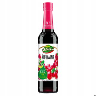 Syrop ŁOWICZ żurawina 400ml