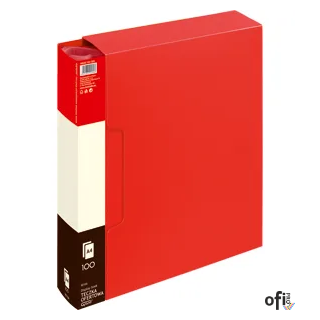 Teczka ofertowa 9010A, czerwony, 100 koszulek GRAND 120-1205 (X) SALE Album