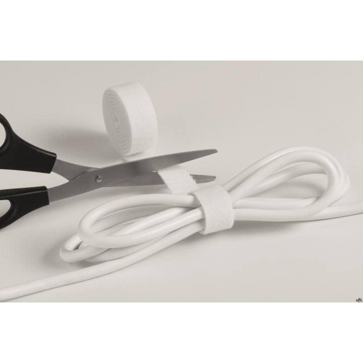 Taśma rzep do spinania kabli 1m*20mm biała  503202 CAVOLINE GRIP DURABLE