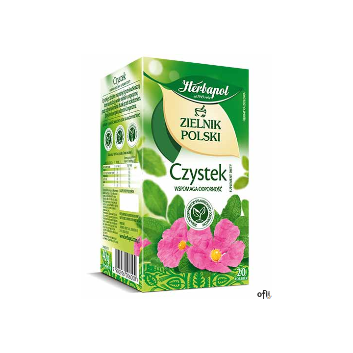 Herbata HERBAPOL ZIELNIK POLSKI Czystek (20 torebek)