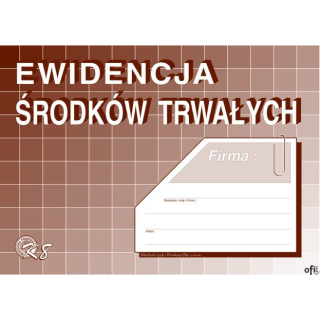 K-08 Ewidencja środków trwałych A5 MICHALCZYK&PROKOP