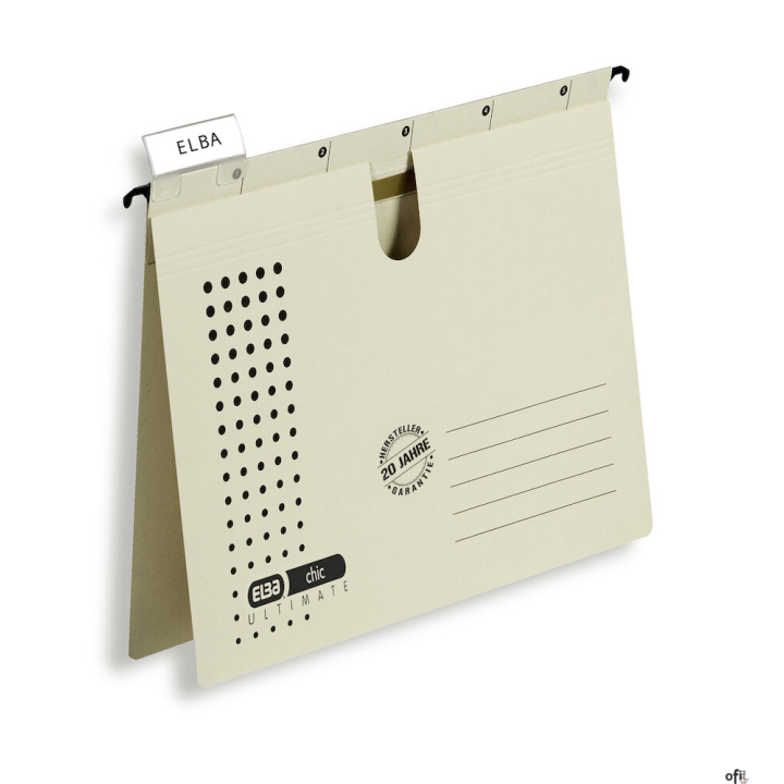 Skoroszyt zawieszany A4 ELBA CHIC ULTIMATE, kremowy, 100552093