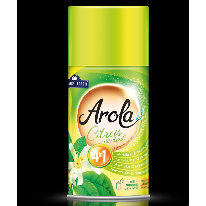 Wkład do odświeżacza AROLA 250ml cytrusowy KOKTAJL GENERAL FRESH  07413