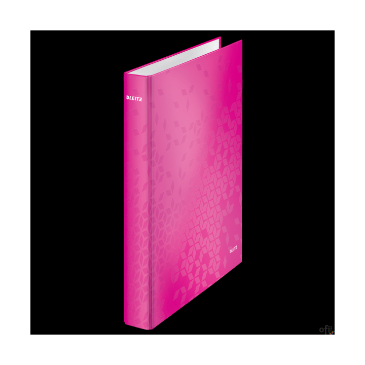 Segregator ringowy LEITZ A4 2DR/25mm różowy WOW 42410023