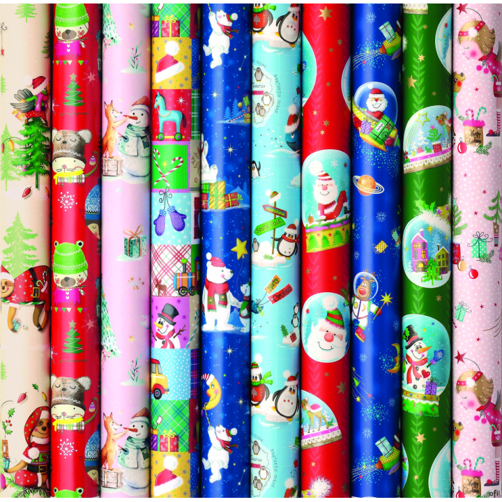 Papier ozdobny pakowy świąteczny PATTERN 200X70cm