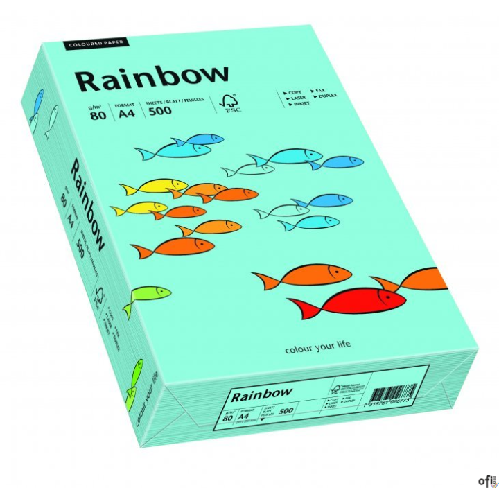 Papier xero kolorowy RAINBOW morski R84 88042717