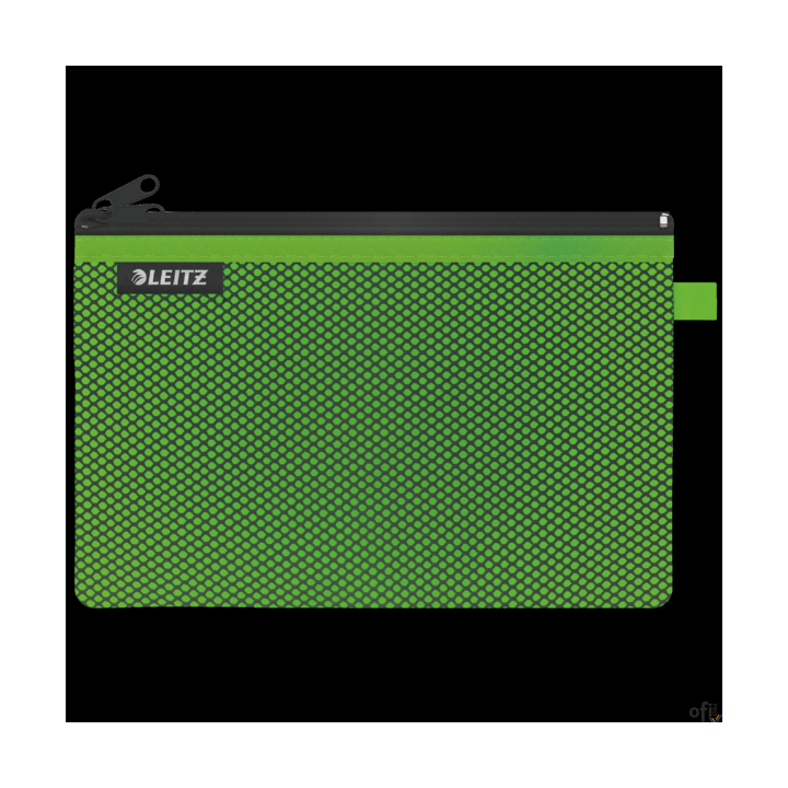 Koszulka z suwakiem z dwoma przegródkami Leitz WOW, rozmiar L, zielona 40130054