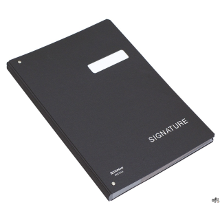 Teczka do podpisów 8691045 cza rna A4 20p (X)