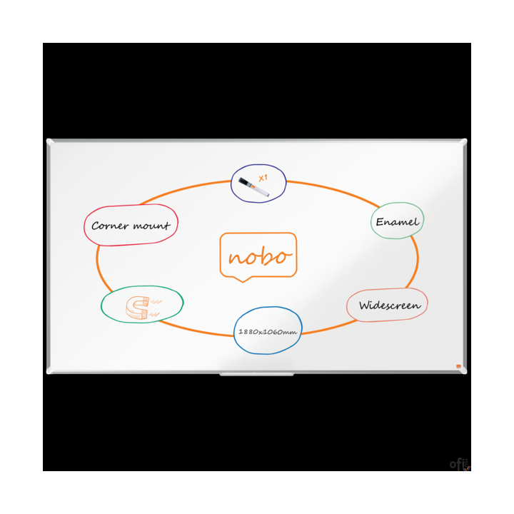 Tablica porcelanowa panoramiczna Nobo Premium Plus 85 1880x1060mm 1915369