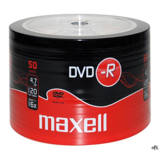 Płyta MAXELL DVD-R 4.7GB 16x (50szt) SP shrink, bulk 275732.40