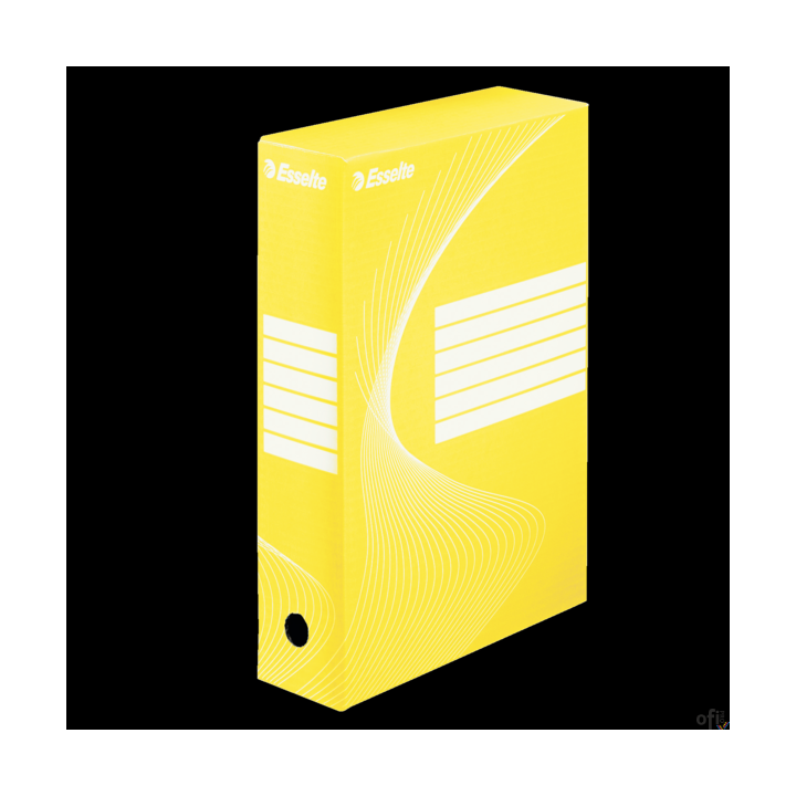 Pudełka archiwizacyjne ESSELTE BOXY 80mm żółte 128413
