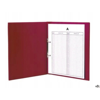 Segregator do akt osob. 6,5 cm 2r/d52 bordo TD-16-07 BIURFOL