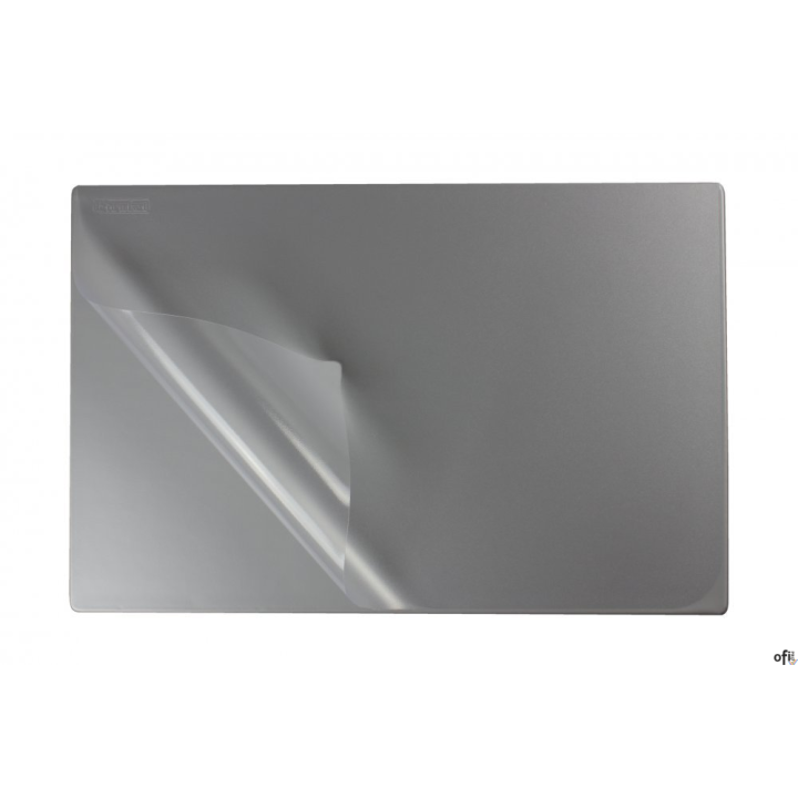 Podkład na biurko z folią 38x58 silver BIURFOL KPB-01-01