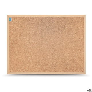 Tablica korkowa MEMOBE SMART, rama drewniana, 60x40 cm