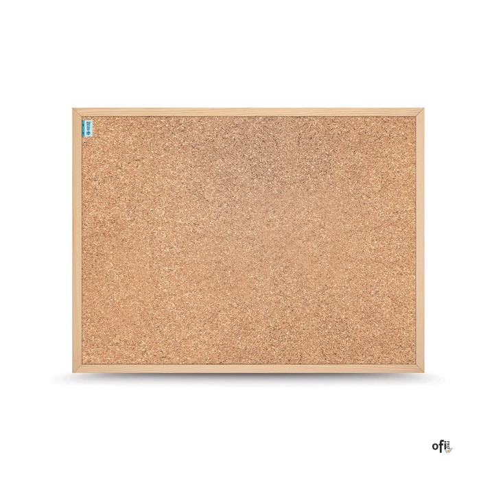 Tablica korkowa MEMOBE SMART, rama drewniana, 60x40 cm