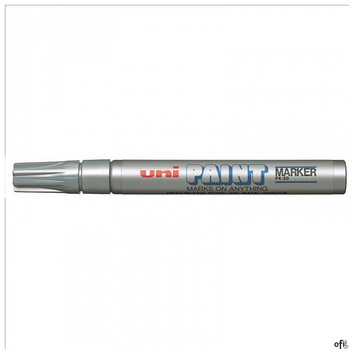 Marker olejowy PX-20 błyszczący srebrny UNI