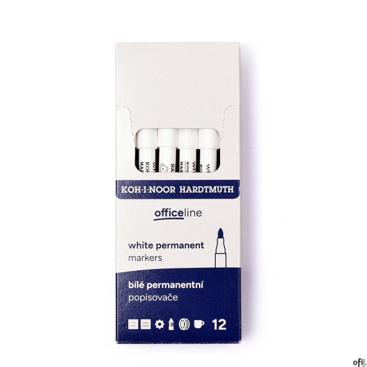 Marker permanentny biały 3313 2mm  KOH I NOOR 773313/7KS
