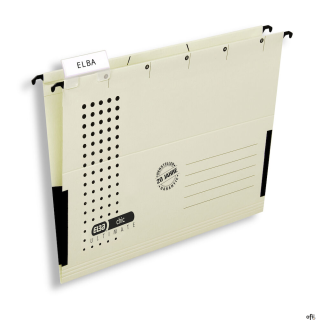 Teczka zawieszana A4 ELBA CHIC ULTIMATE, kremowa, z półciennymi boczkami 100552101 SALE