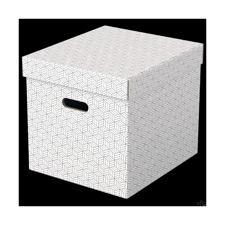 Pudełka domowe do przechowywania, w kształcie sześciana, 3 sztuki, białe Esselte 628288