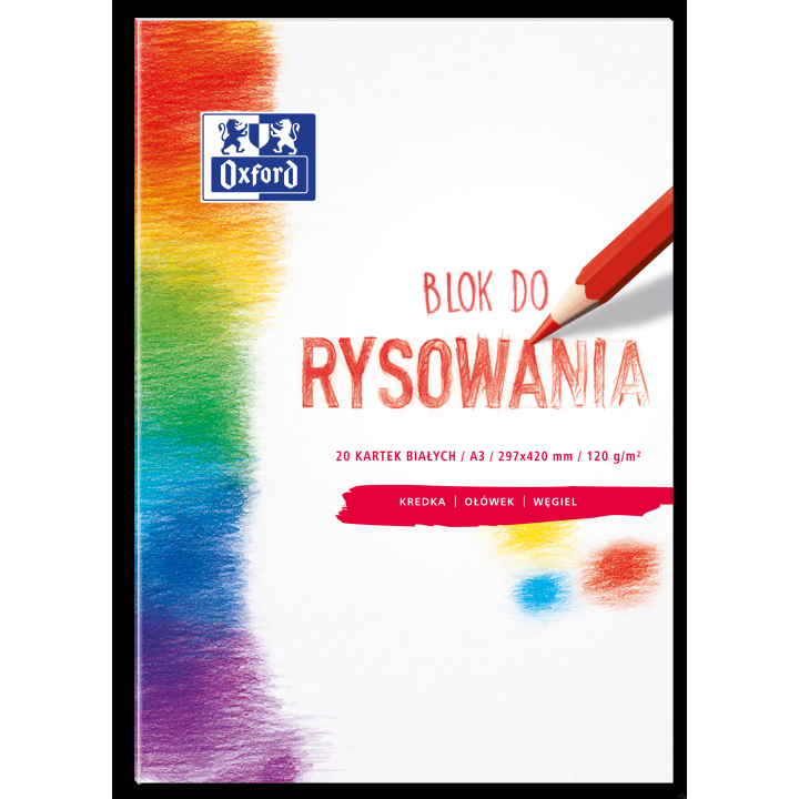 Blok rysowania OXFORD A3 20k 120G biały 400093197
