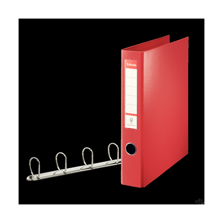 Segregator Esselte A4 Combi z 4 kółkami, 62 mm, czerwony, , 82403