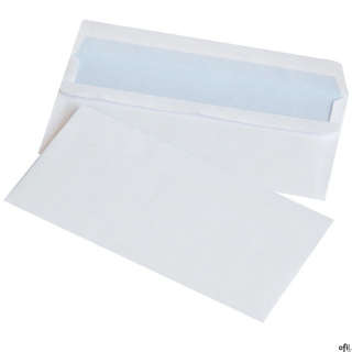 Koperty samoklejące OFFICE PRODUCTS, SK, DL, 110x220mm, 75gsm, 50szt., białe