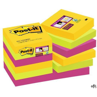 Karteczki samoprzylepne Post-it Super Sticky, blk2761 to samo